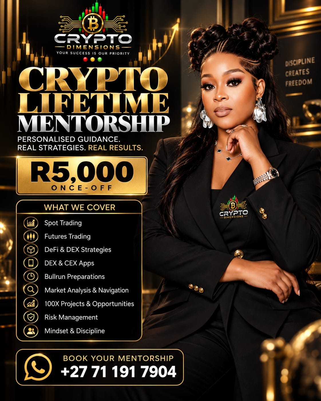 Crypto Lifetime Mentorship promotional brochure